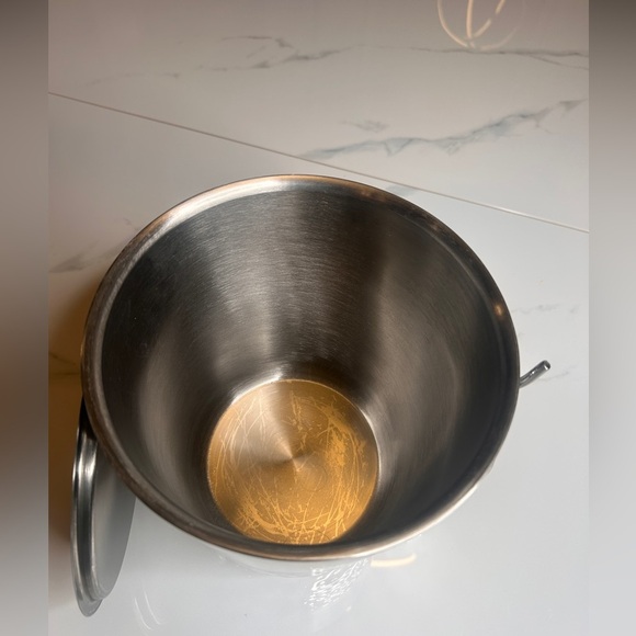 Hammered Metal Ice Bucket with Ice Scoop- Threshold - Picture 4 of 9